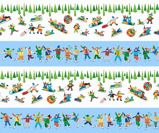 skaters in a line